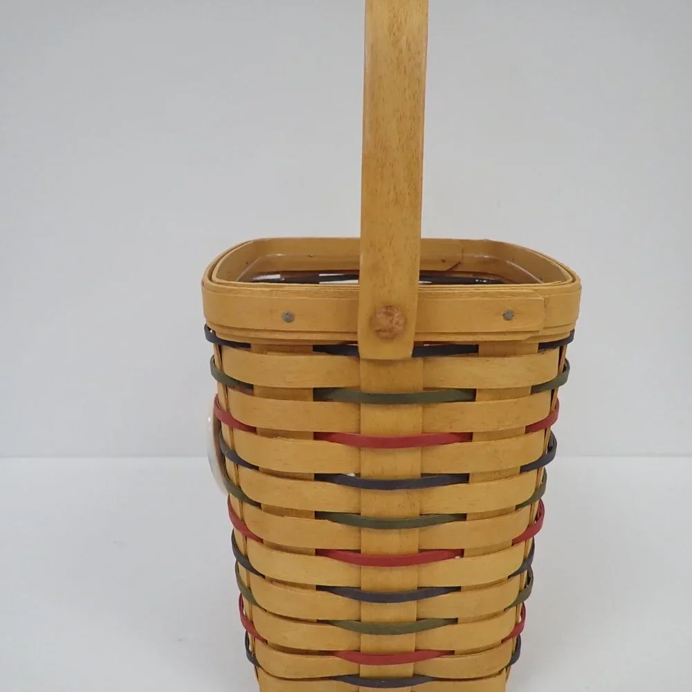 Vintage Longaberger Woven Traditions Large Peg Basket
